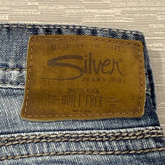 Silver Zac Bootcut Jeans Mens 29 x 32 Relaxed Fit Medium Wash Denim Pants - Picture 3 of 16